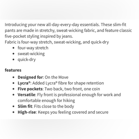 Lululemon City Sleek Pants Size 24 - Picture 4 of 12